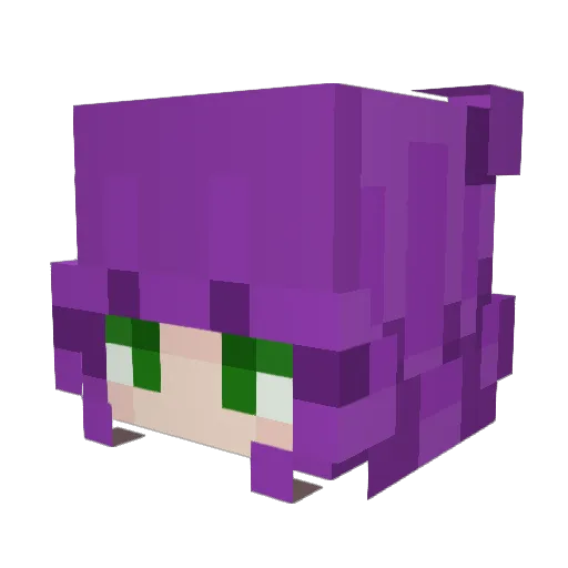 Foxglove2253 Minecraft avatar head, 3D render
