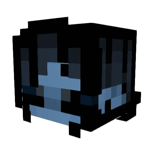 FoxiBlu_ Minecraft avatar head, 3D render