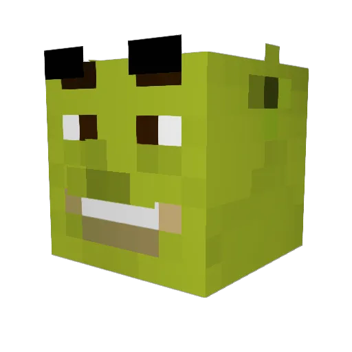 FoxieByte Minecraft avatar head, 3D render