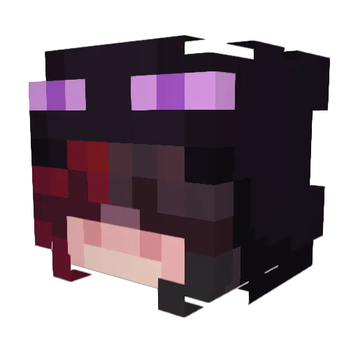 Foxiest Minecraft avatar head, 3D render