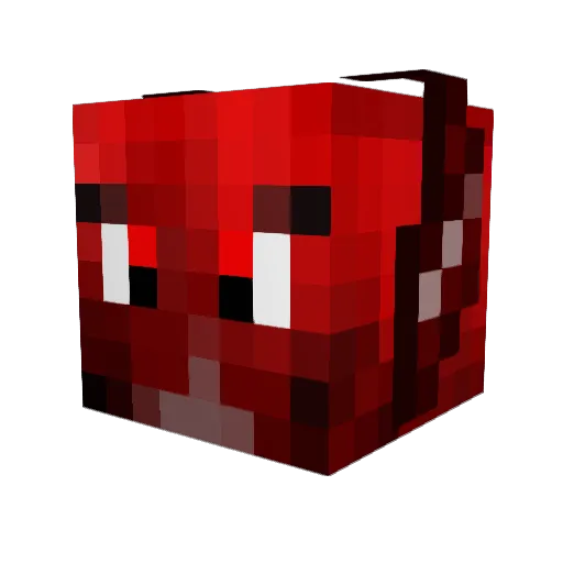 Foxipher Minecraft avatar head, 3D render