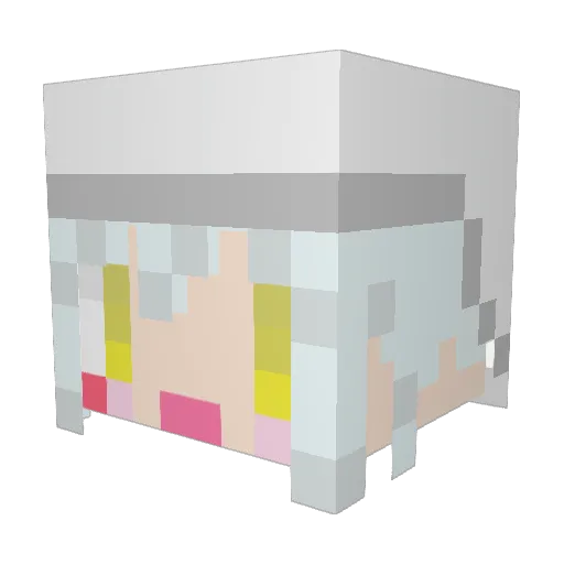 Foxmaid_marakasu Minecraft avatar head, 3D render