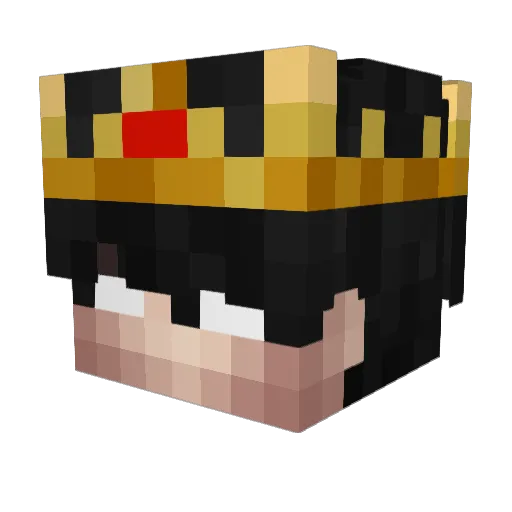 FoxniteBR Minecraft avatar head, 3D render