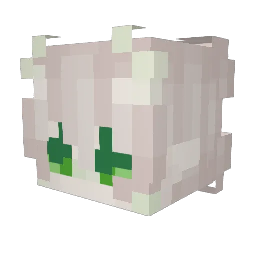 Foxorite Minecraft avatar head, 3D render