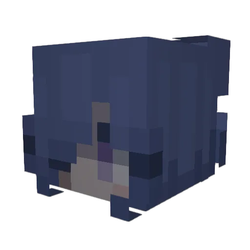 Foxrayyy Minecraft avatar head, 3D render