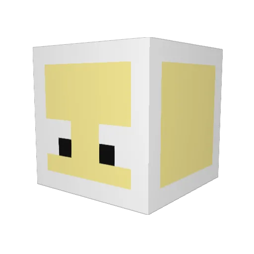 Foxsitop Minecraft avatar head, 3D render