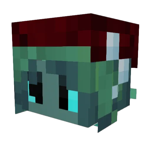 Foxtrot1210 Minecraft avatar head, 3D render