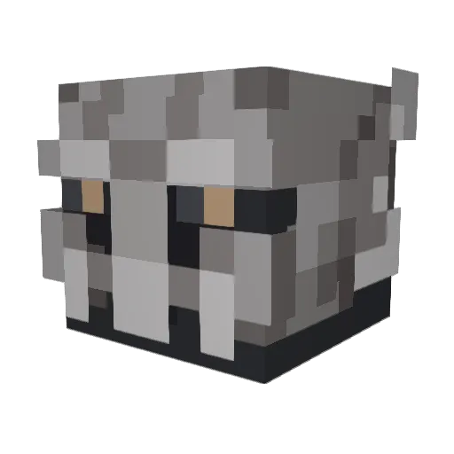 Foxtrot47 Minecraft avatar head, 3D render