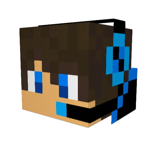 FoxtrottJustin Minecraft avatar head, 3D render