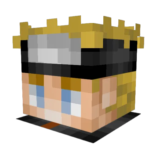 Foxtrottjena Minecraft avatar head, 3D render