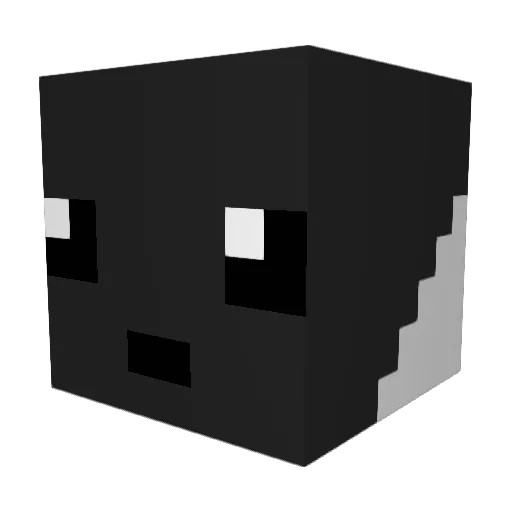 Foxx_xx Minecraft avatar head, 3D render