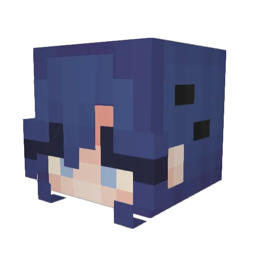 Foxxikus4000 Minecraft avatar head, 3D render