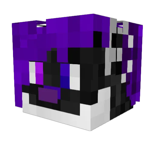 Foxxy1305 Minecraft avatar head, 3D render