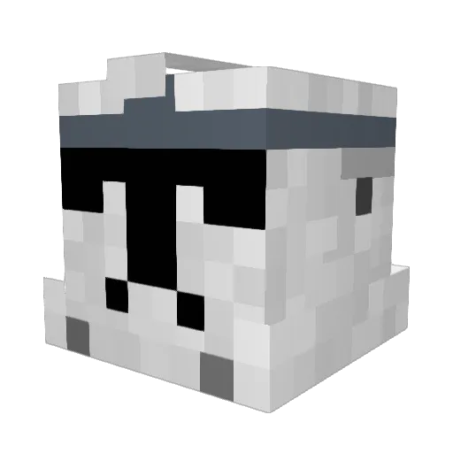 FoxyB501 Minecraft avatar head, 3D render