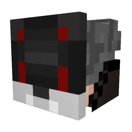 FoxyGamer13579 Minecraft avatar head, 3D render