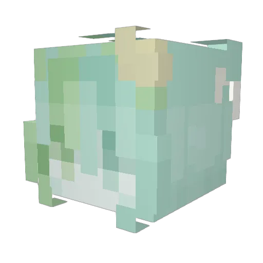 FoxyGlow Minecraft avatar head, 3D render