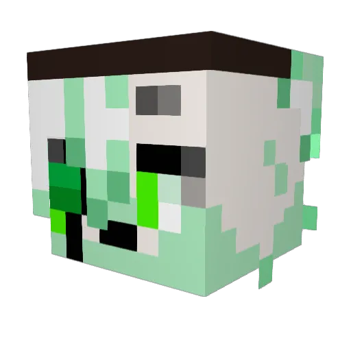 FoxyH Minecraft avatar head, 3D render