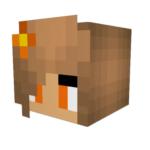 FoxyHowl Minecraft avatar head, 3D render
