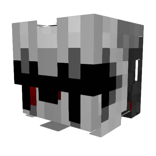 FoxyJr1 Minecraft avatar head, 3D render