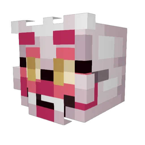 FoxyLuvr27 Minecraft avatar head, 3D render