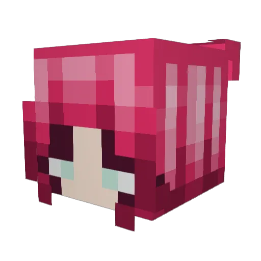 FoxyMeadows Minecraft avatar head, 3D render