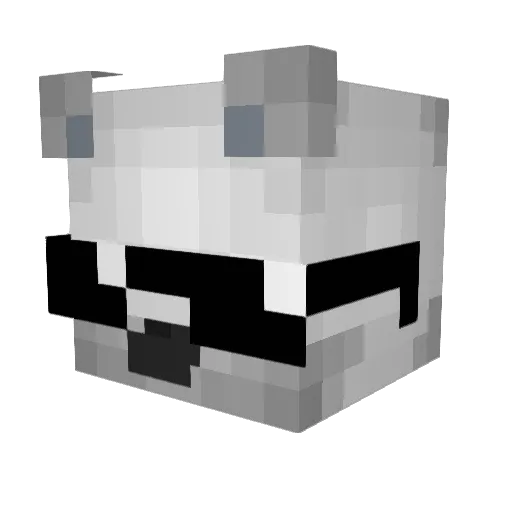 FoxySwagger Minecraft avatar head, 3D render