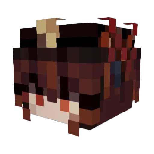 Foxy_Ches Minecraft avatar head, 3D render