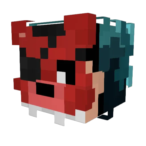 Foxy_FX9590 Minecraft avatar head, 3D render