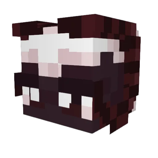 Foxy_Glaz3 Minecraft avatar head, 3D render