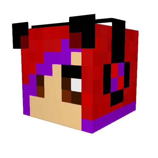 Foxy_Jade Minecraft avatar head, 3D render