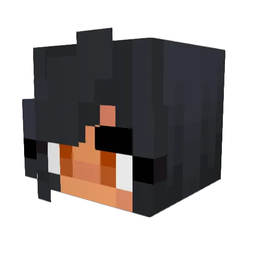 Foxy_Loxy_112 Minecraft avatar head, 3D render