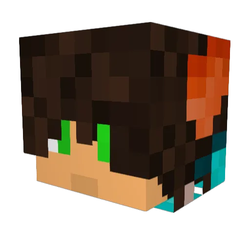 Foxy_Prince_Josh Minecraft avatar head, 3D render