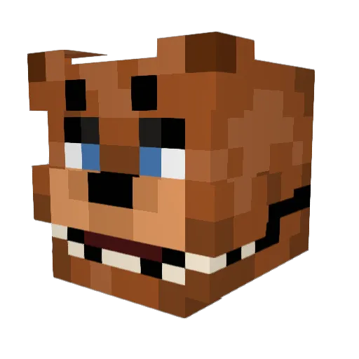 Foxy_fan357 Minecraft avatar head, 3D render