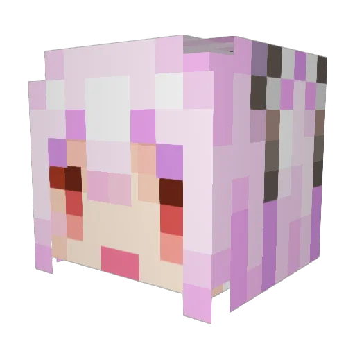 FoxyplayzRBX Minecraft avatar head, 3D render