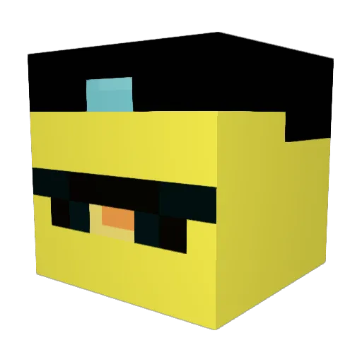 Foxyy300 Minecraft avatar head, 3D render