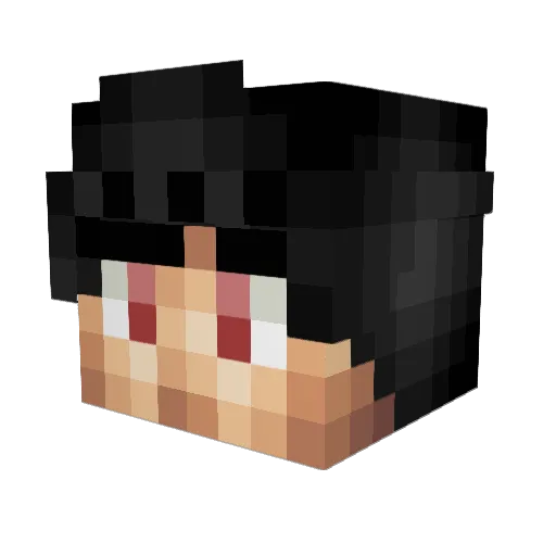 FozMart Minecraft avatar head, 3D render