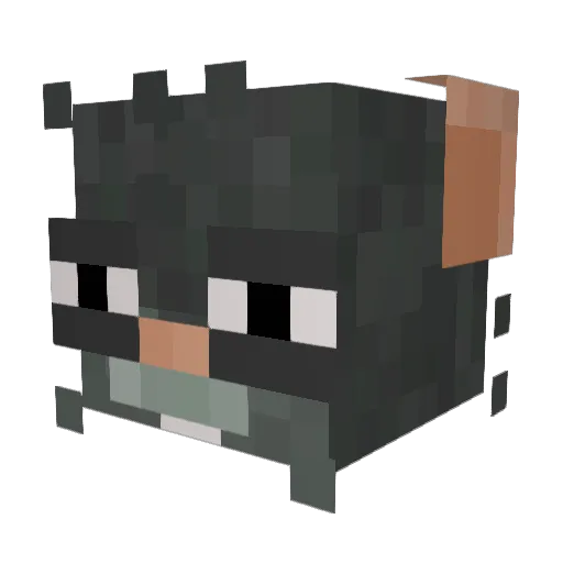 Fozlii Minecraft avatar head, 3D render
