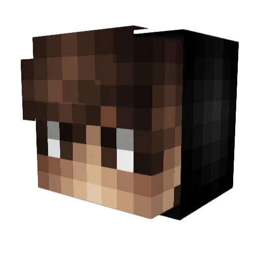 Fozr Minecraft avatar head, 3D render