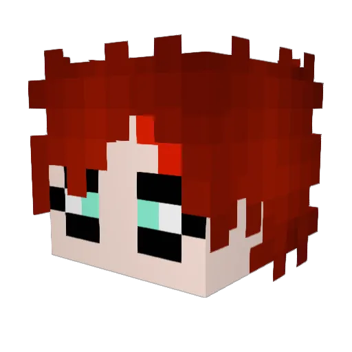 FozzyBeers Minecraft avatar head, 3D render