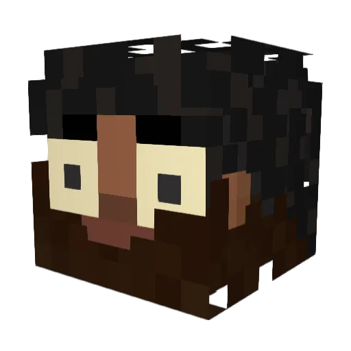 Fozzy_Mafiozy Minecraft avatar head, 3D render