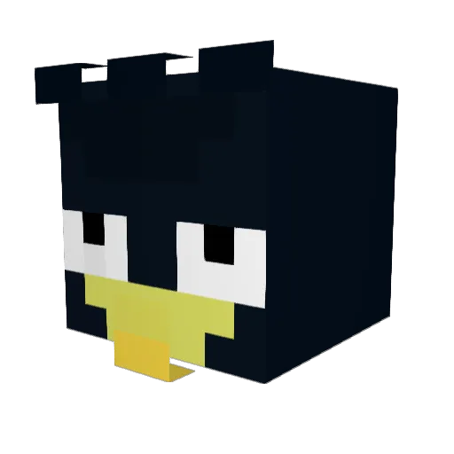 FpComboX Minecraft avatar head, 3D render