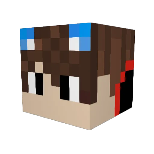 Fpsmouseboy Minecraft avatar head, 3D render