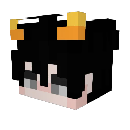 Fqleh Minecraft avatar head, 3D render