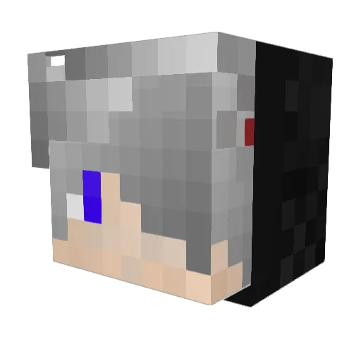 FqmeR_x_Grecha Minecraft avatar head, 3D render