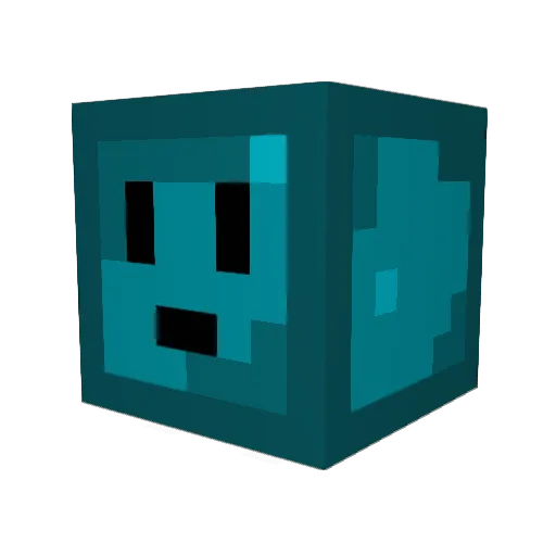 FqpF Minecraft avatar head, 3D render