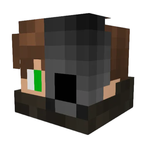 Fqrt Minecraft avatar head, 3D render