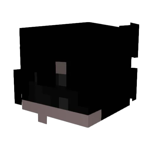 Fqzji Minecraft avatar head, 3D render