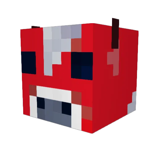 Fr0Z3N67 Minecraft avatar head, 3D render