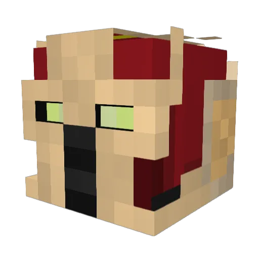 Fr0gDogTheDippie Minecraft avatar head, 3D render