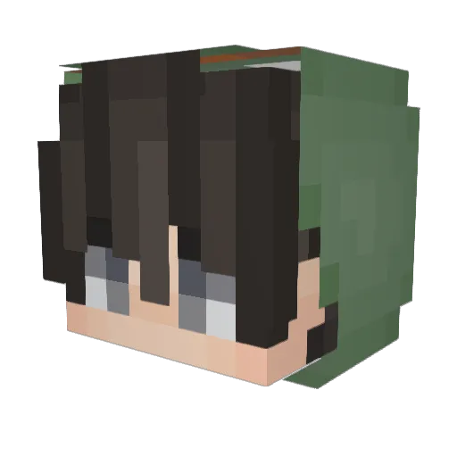 Fr0gPvP Minecraft avatar head, 3D render